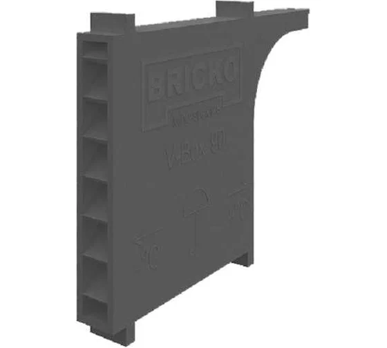 Вентиляционная коробочка Bricko V-Box 90 60x10x90 темно-серая, ПВХ, коробка 120 шт.